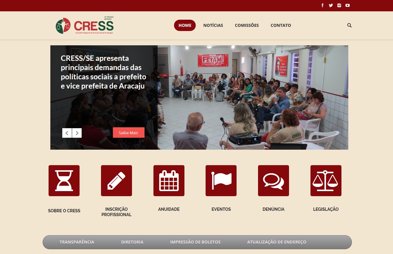 CRESS/SE lança novo site