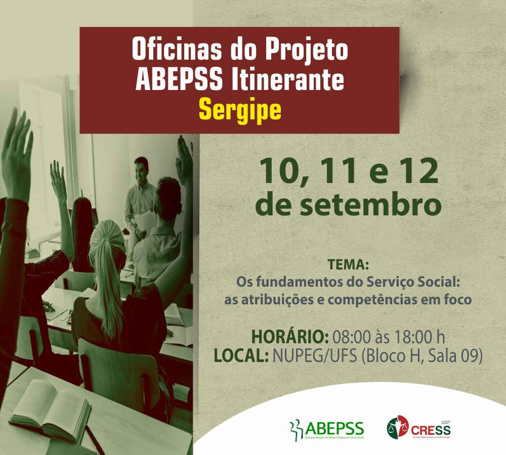 ABEPSS e CRESS realizam oficina em Sergipe