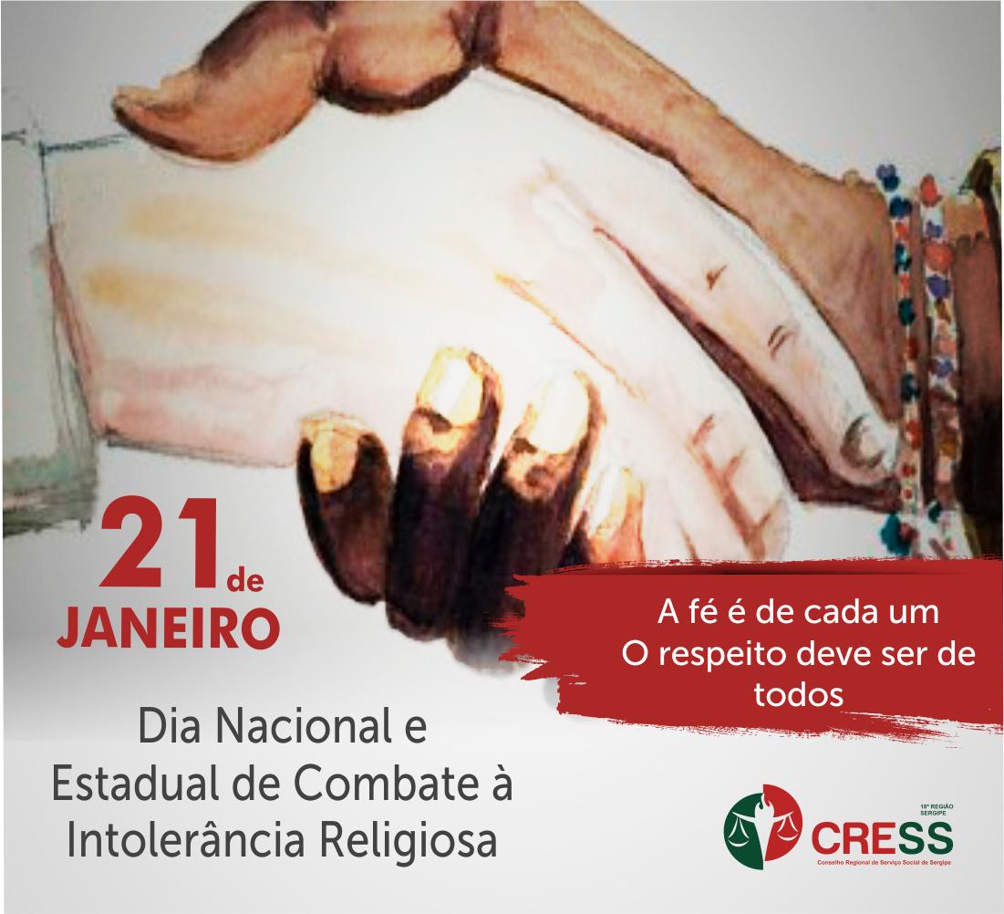 CRESS Sergipe reafirma compromisso com a liberdade de crença no Dia Nacional e Estadual de Combate à Intolerância Religiosa