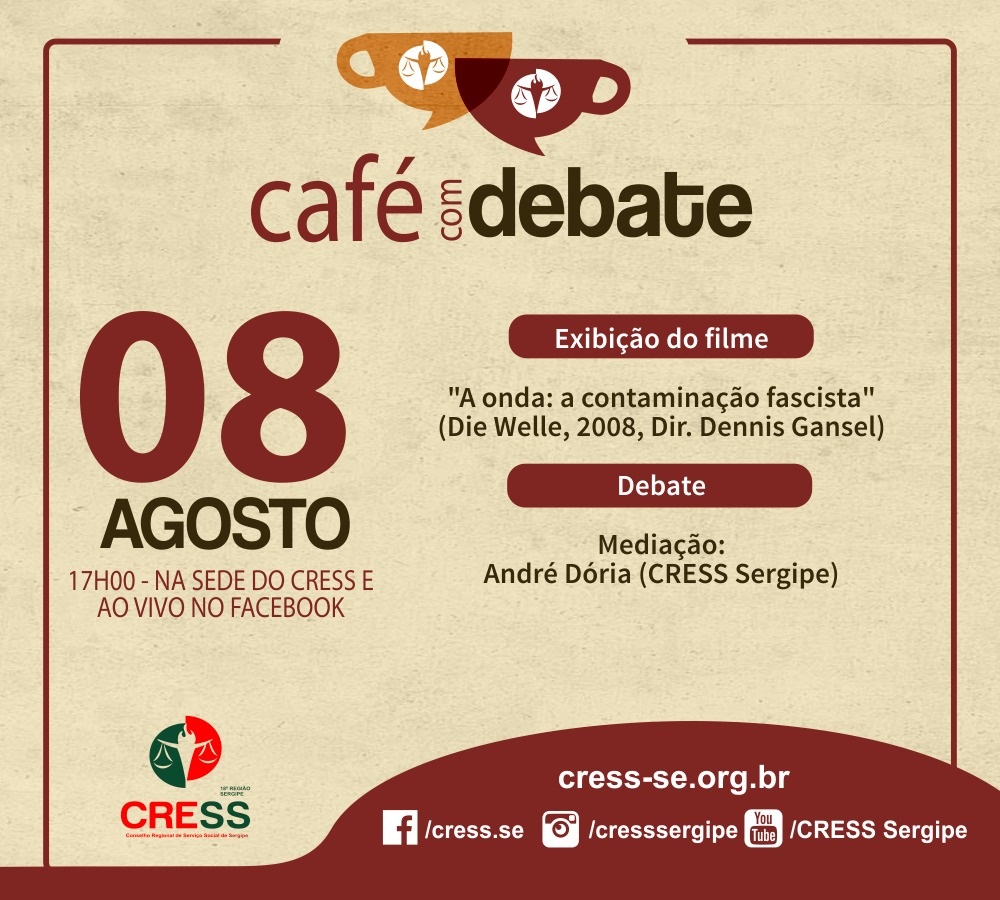 CRESS Sergipe dá início ao projeto Café com debate nesta quinta-feira