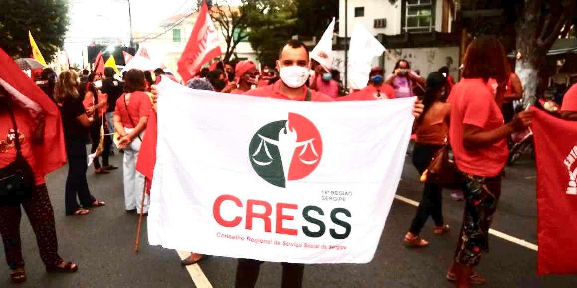 Conselheiro do CRESS/SE participa de Ato Público contra a Reforma Administrativa