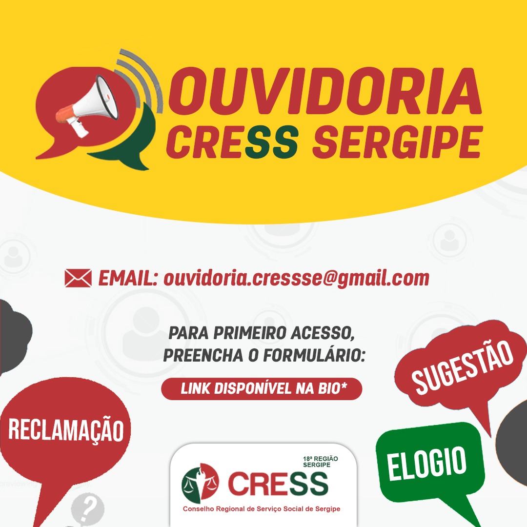 CRESS Sergipe lança primeira Ouvidoria