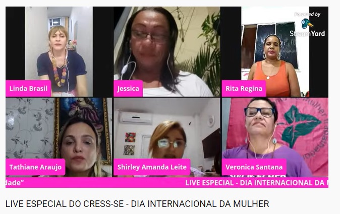 Atuação e luta por direitos das mulheres nas esferas da sociedade foi tema de live do CRESS Sergipe