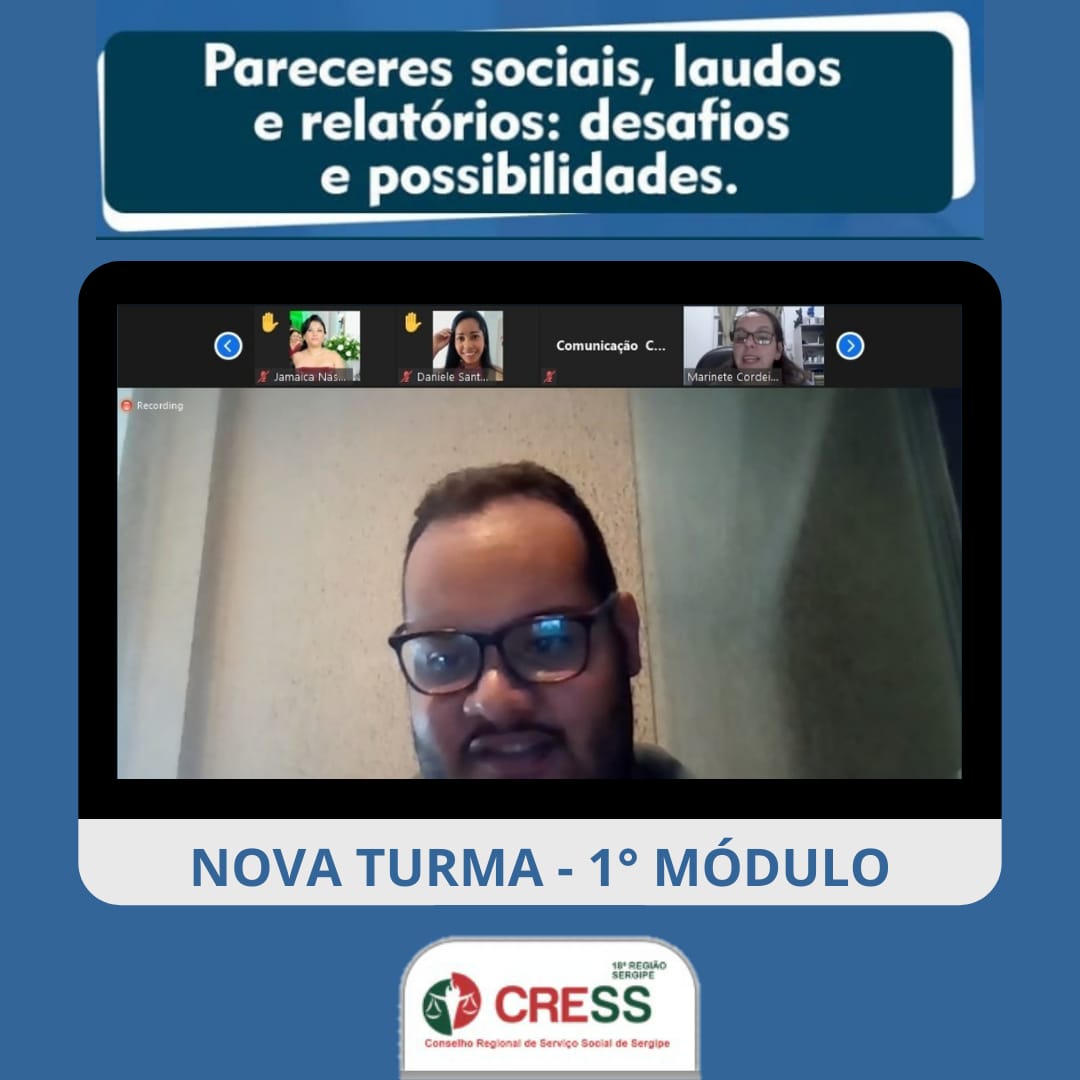 CRESS-SE Inicia Nova Turma Do Curso “Pareceres Sociais, Laudos E ...