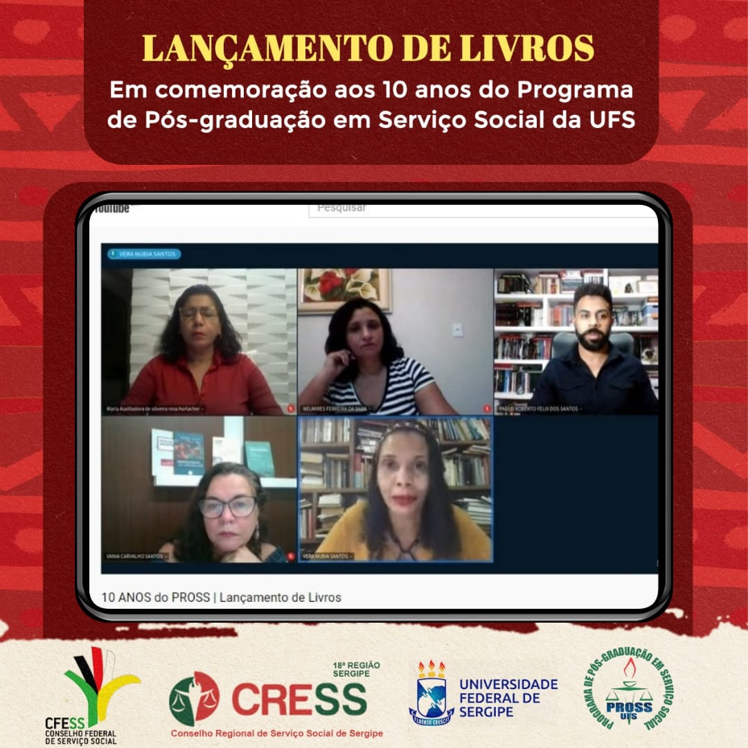 CRESS-SE e UFS lançam livros em comemoração aos 10 anos do Programa de Pós-Graduação em Serviço Social