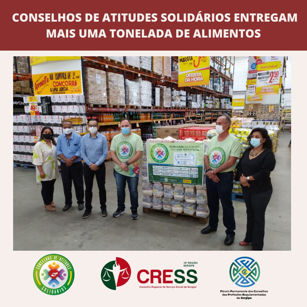 Conselhos de Atitude Solidários encerram campanha entregando duas toneladas de alimentos a 11 instituições
