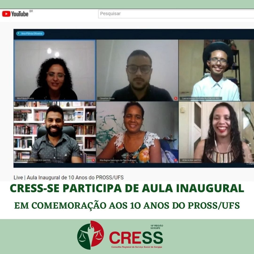 Conselheira do CRESS-SE participa da Aula Inaugural de 10 Anos do Programa de Pós-graduação em Serviço Social da UFS