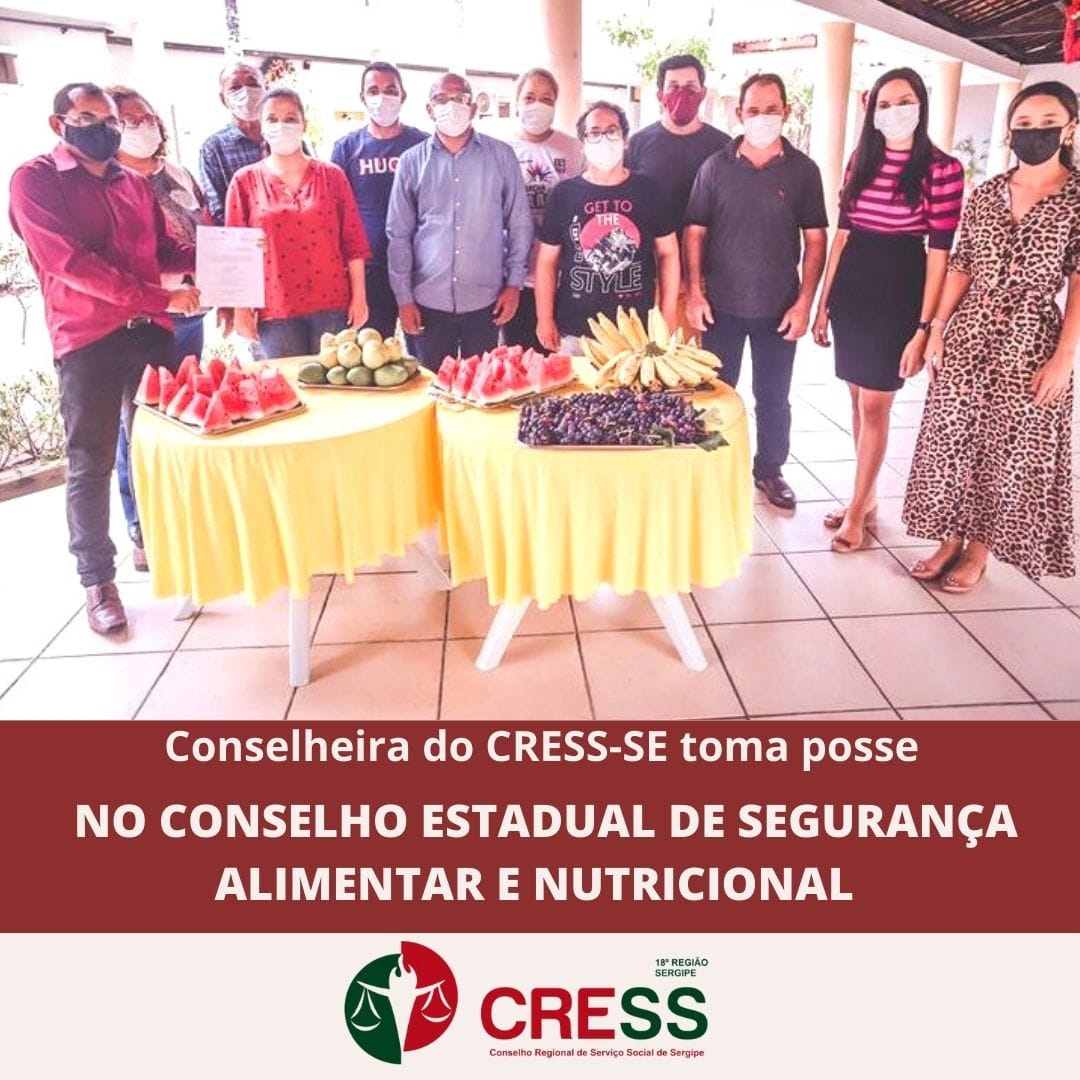 Conselheira do CRESS-SE toma posse no Conselho Estadual de Segurança Alimentar e Nutricional