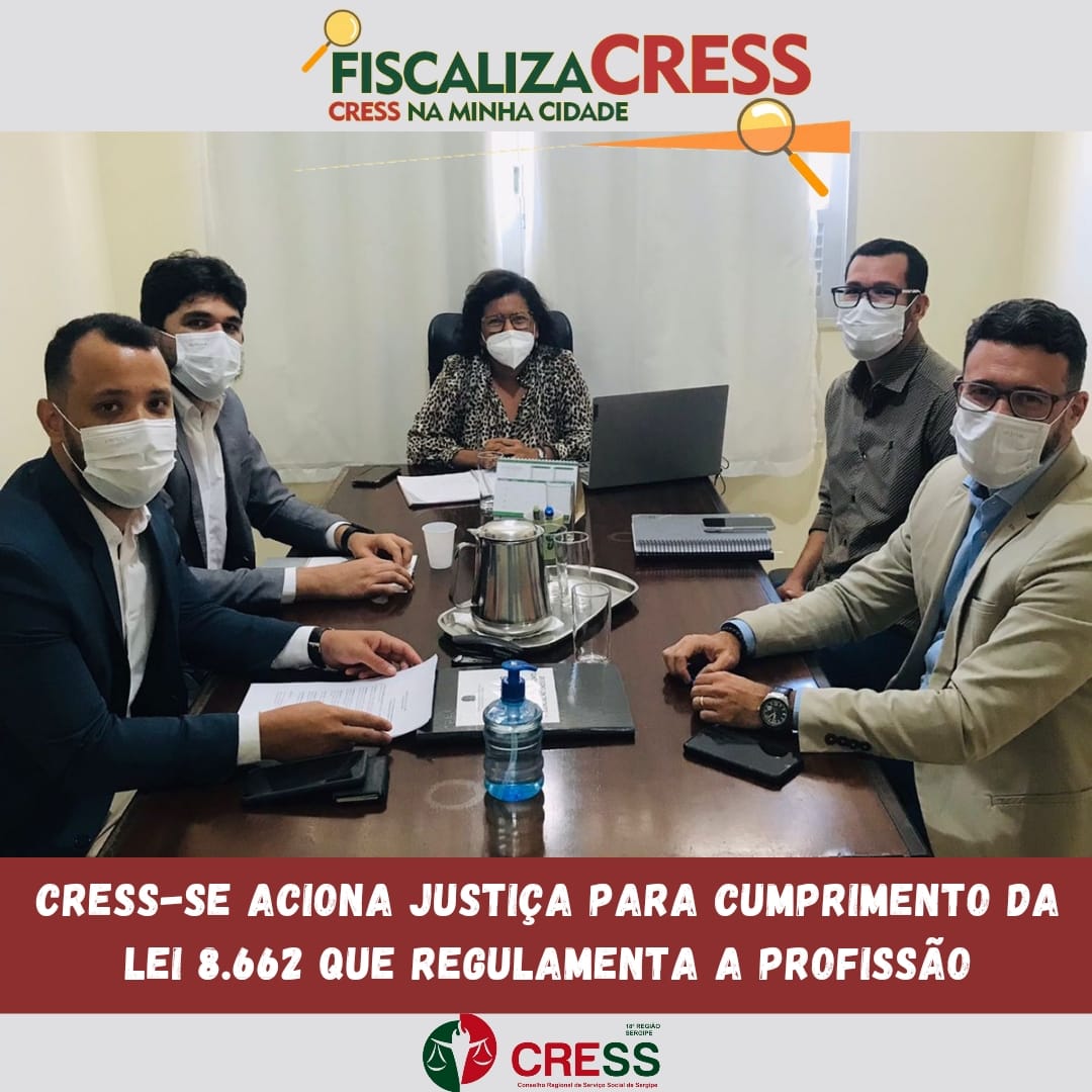 CRESS-SE aciona justiça para cumprimento da Lei que regulamenta a profissão pelas instituições fiscalizadas