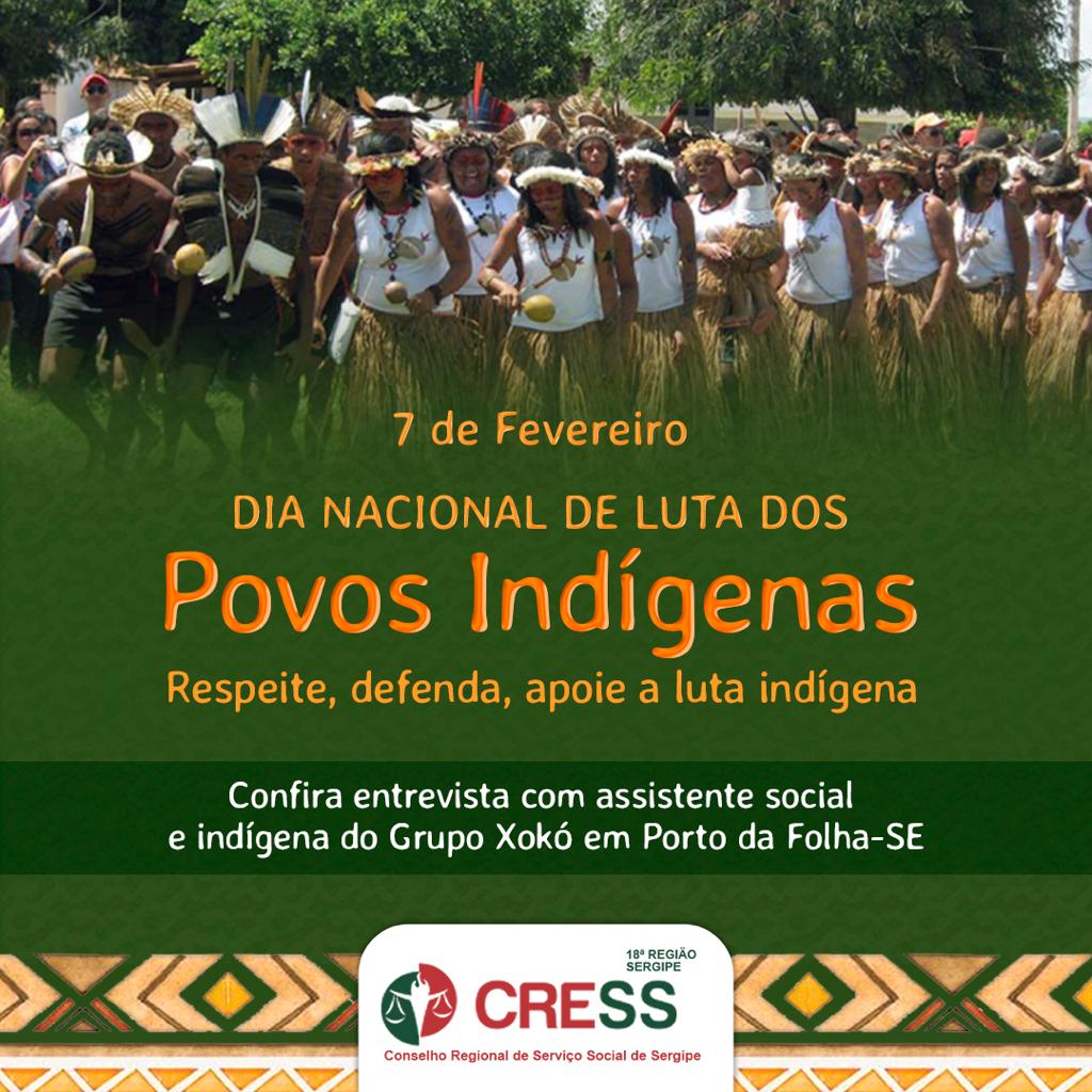 CRESS-SE entrevista assistente social indígena no Dia Nacional de Luta dos Povos Indígenas