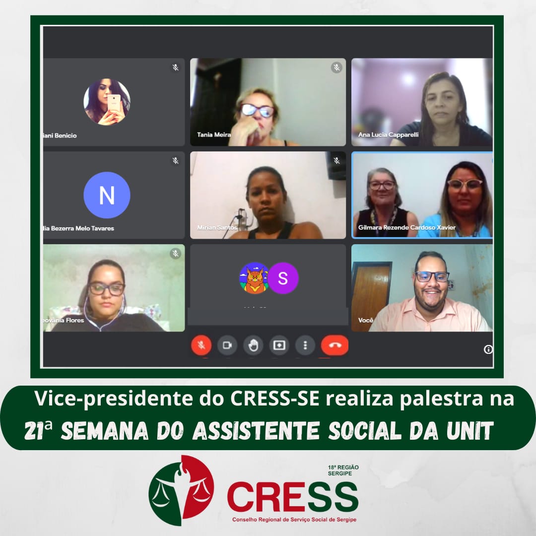 Vice-presidente do CRESS-SE palestra durante 21ª Semana do Assistente Social da Unit