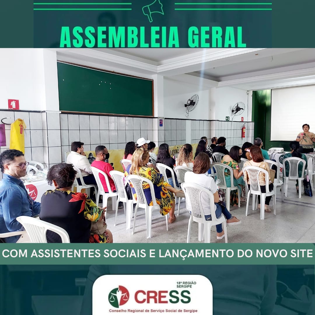 CRESS-SE reúne Assistentes Sociais de Sergipe em Assembleia Geral e lança novo site
