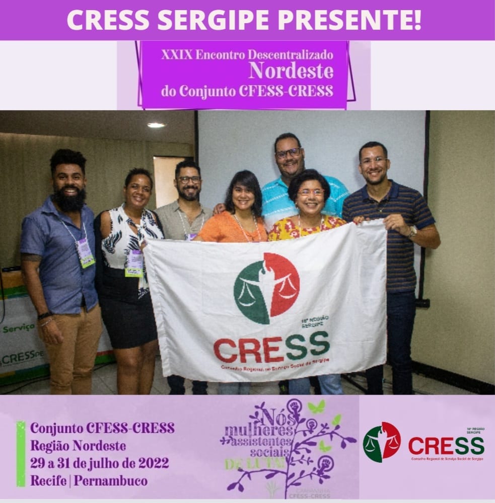 Representantes do CRESS-SE participam do 29º Encontro Descentralizado Nordeste em Recife