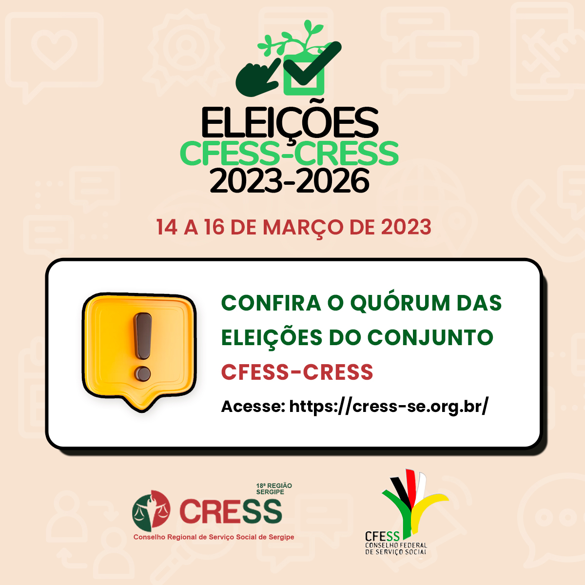 Serviços On-line do CRESS/SC. Atualize seus dados! 