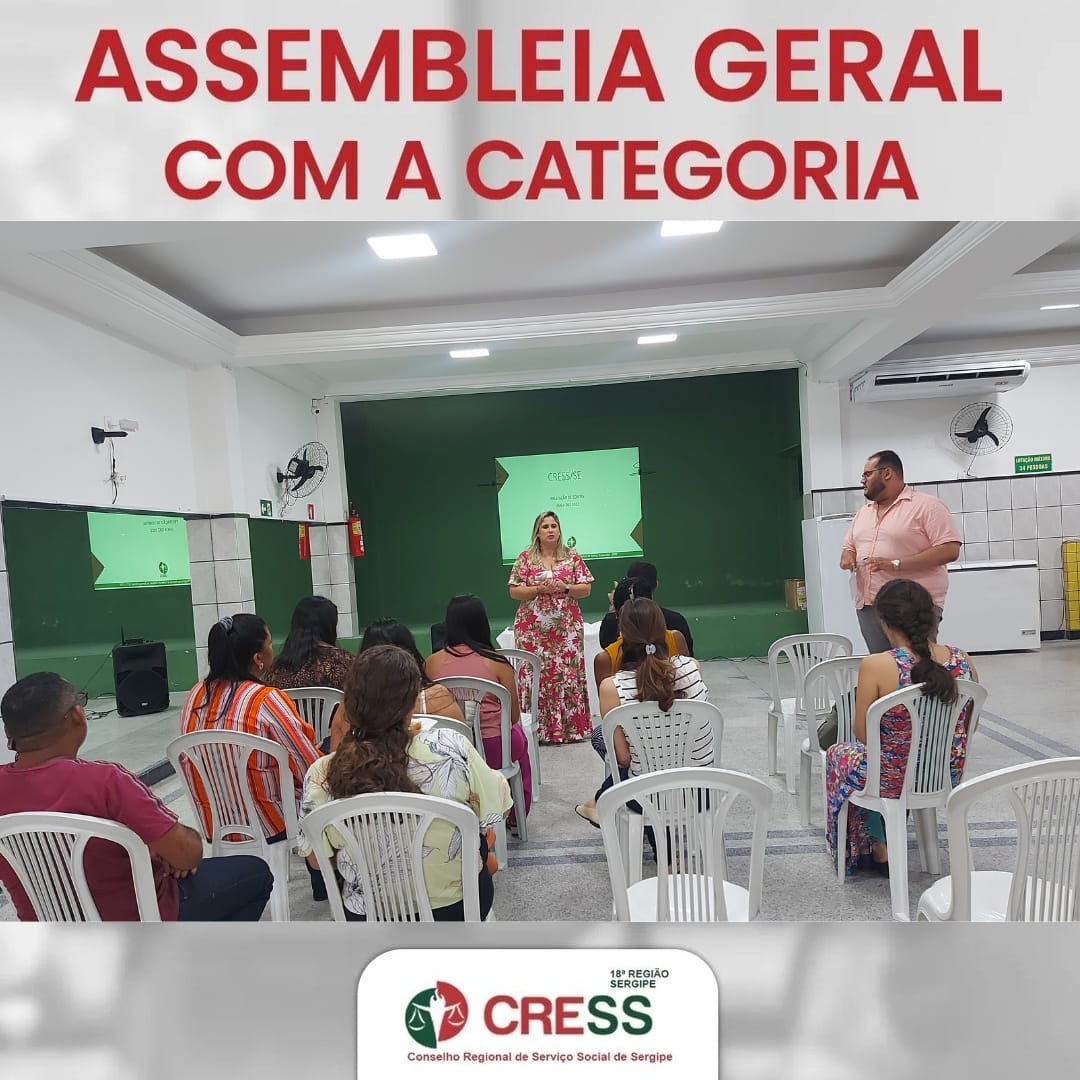 CRESS-SE realiza Assembleia Geral com a categoria de Serviço Social