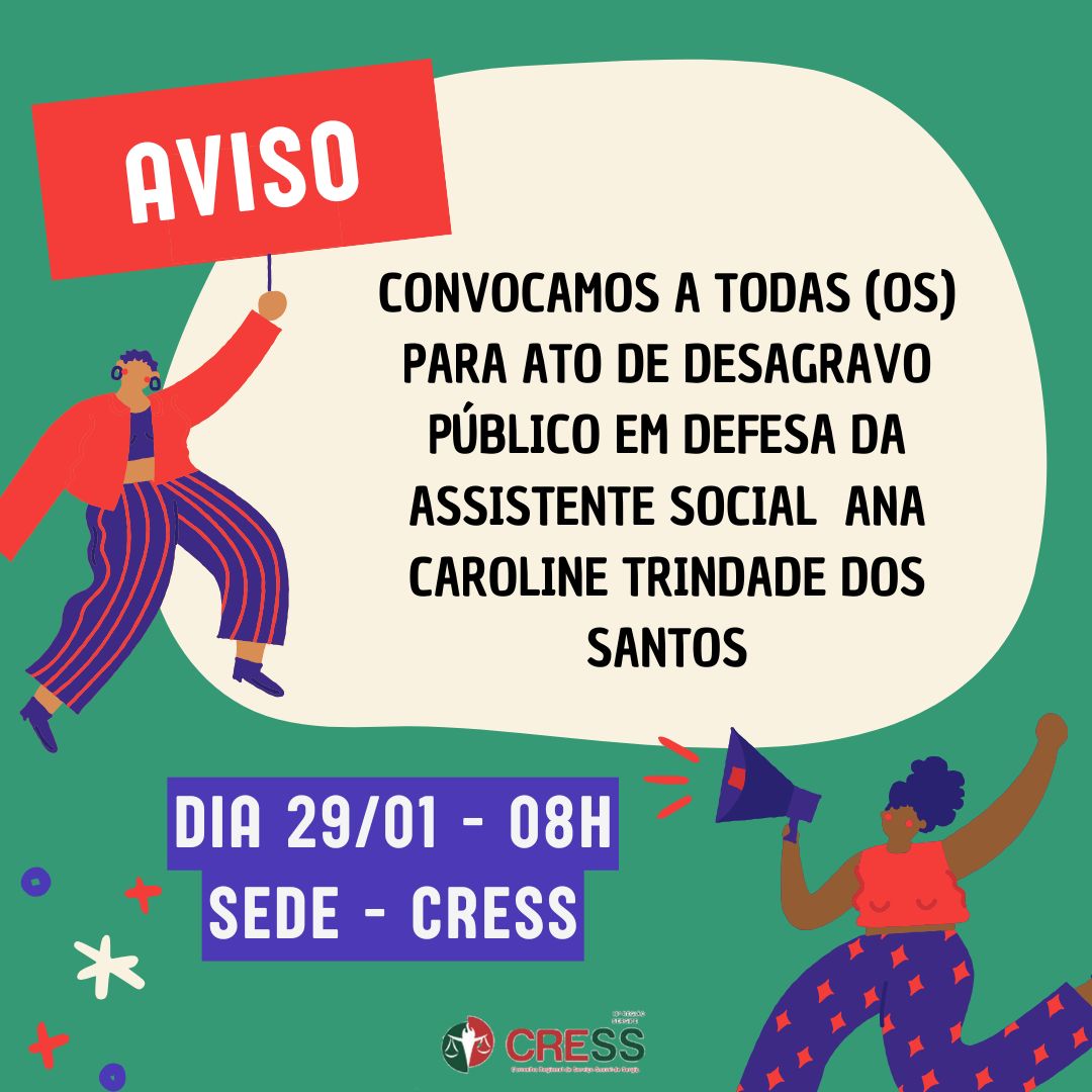 CRESS-SE realiza Ato de Desagravo Público em defesa de assistente social