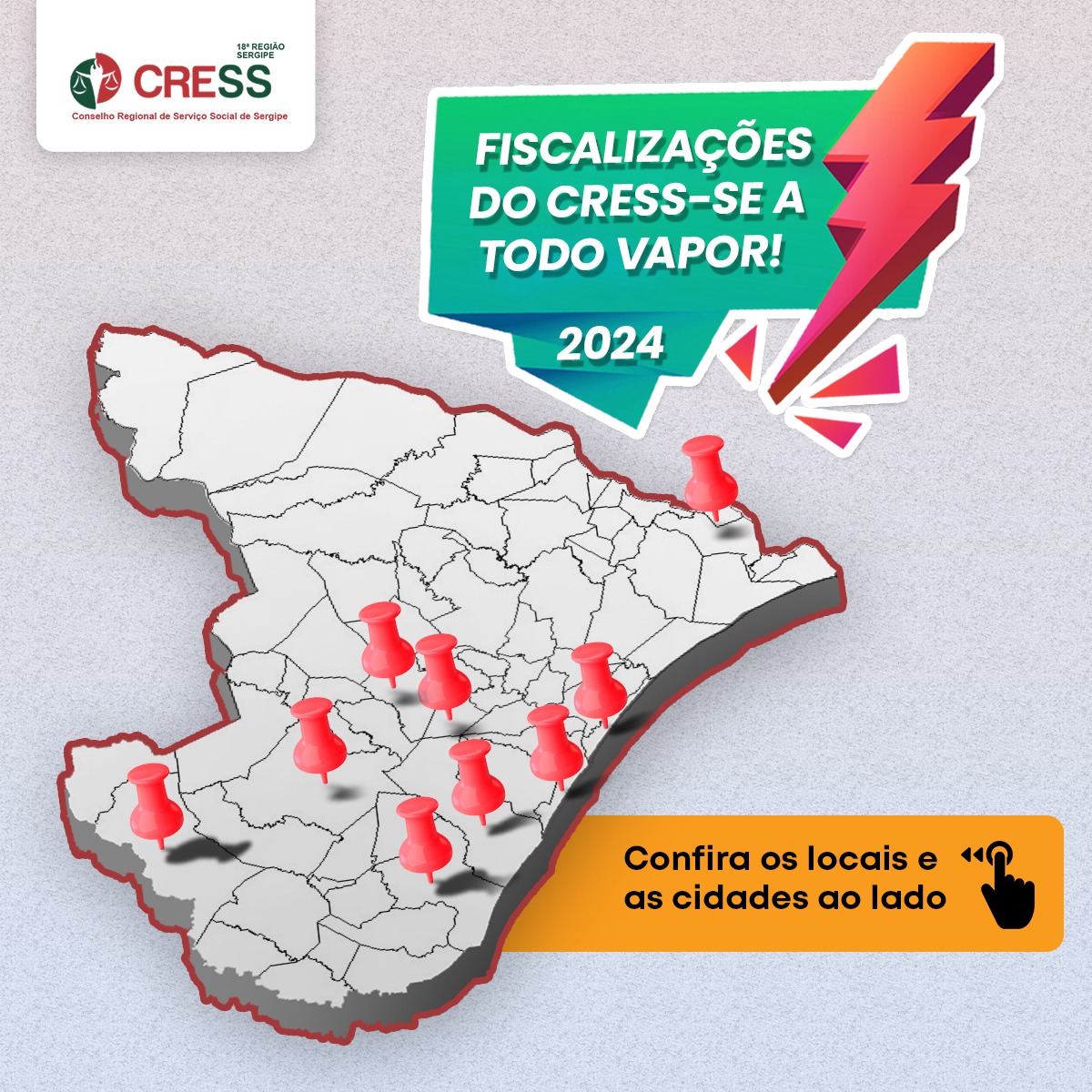 CRESS Sergipe intensifica fiscalizações para garantir o exercício ético e técnico da profissão em 2024