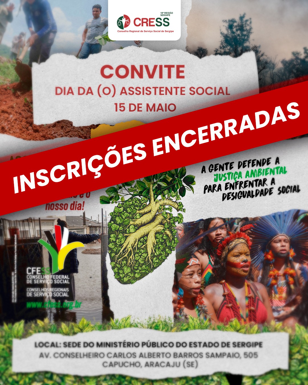 INSCRIÇÕES ENCERRADAS – Dia da (o) Assistente Social