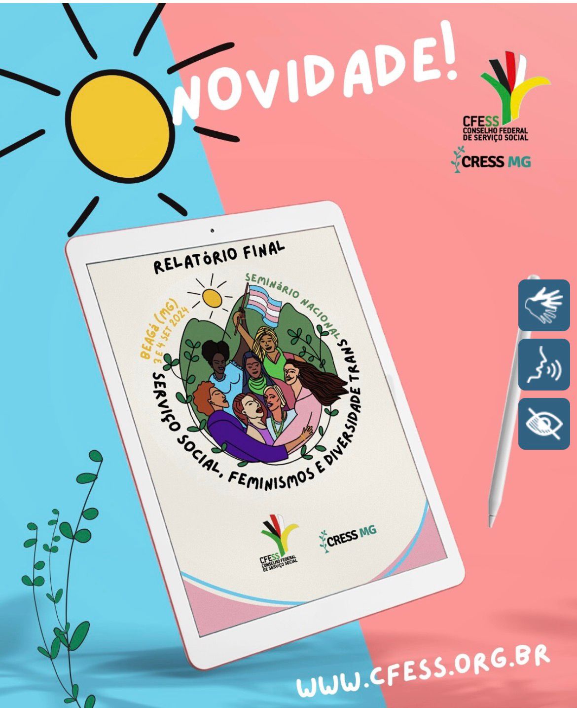 CFESS divulga relatório final do Seminário Nacional ‘Serviço Social, Feminismos e Diversidade Trans’