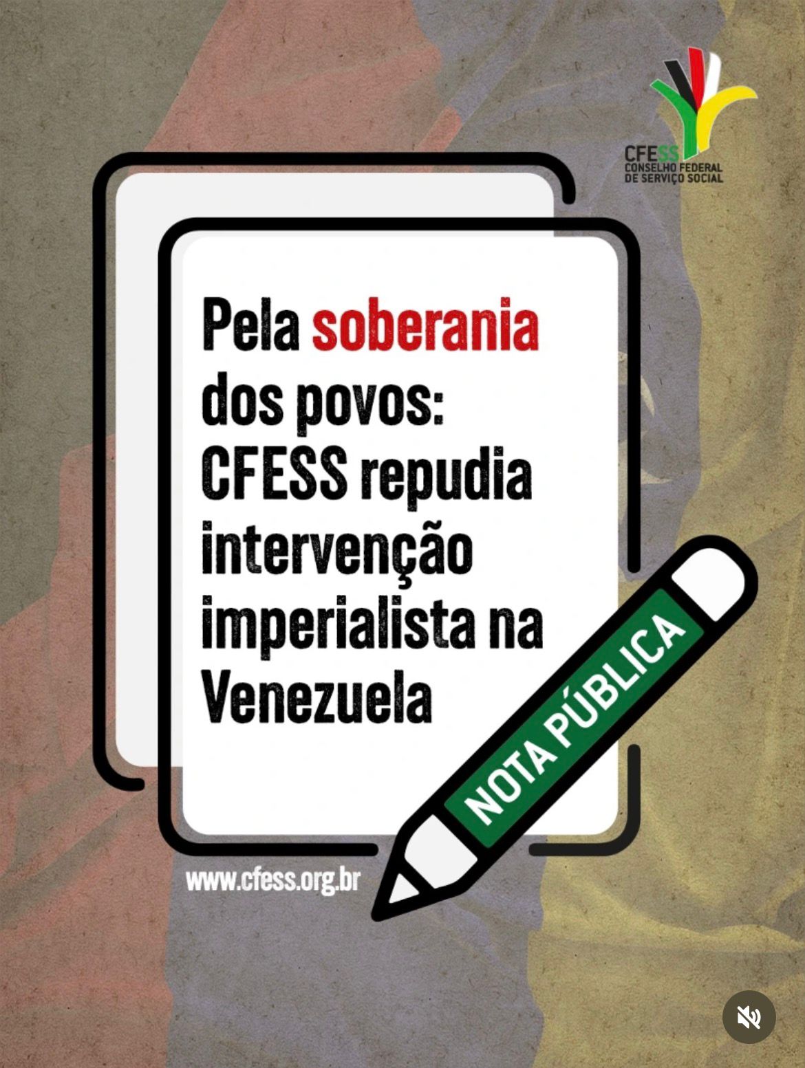 Pela soberania dos povos!