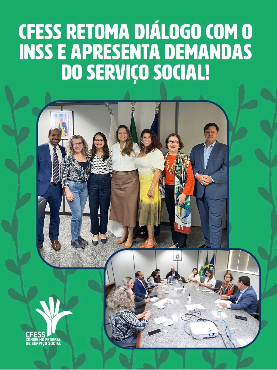 CFESS reabre diálogo com o INSS e avança na defesa do Serviço Social na Previdência