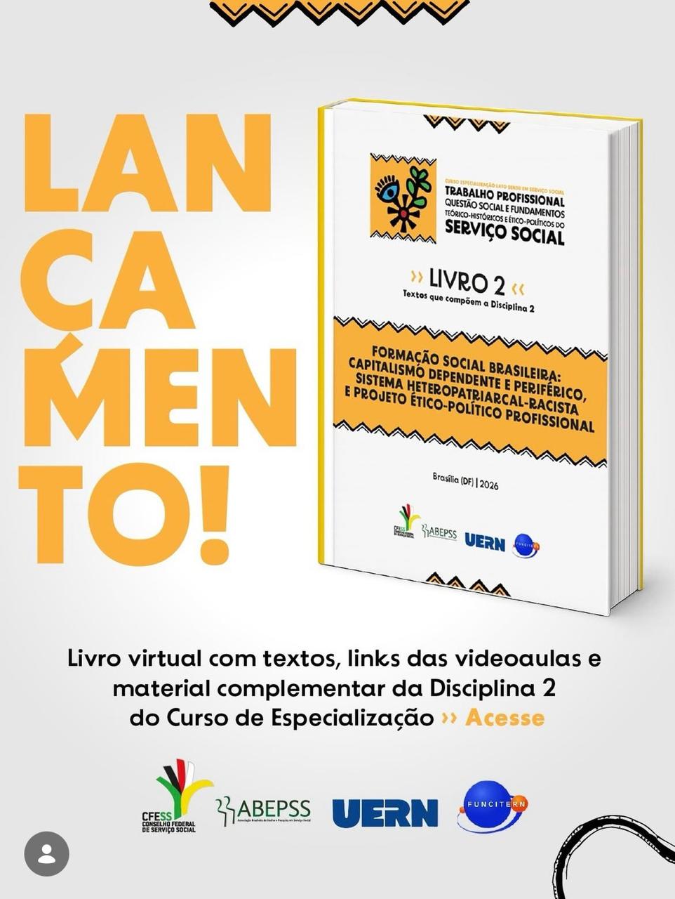 CFESS e Abepss lançam segundo livro do Curso de Especialização