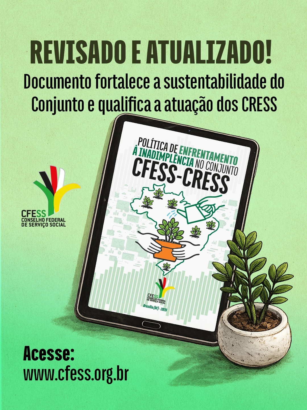 CFESS atualiza política nacional e reforça combate à inadimplência no Serviço Social