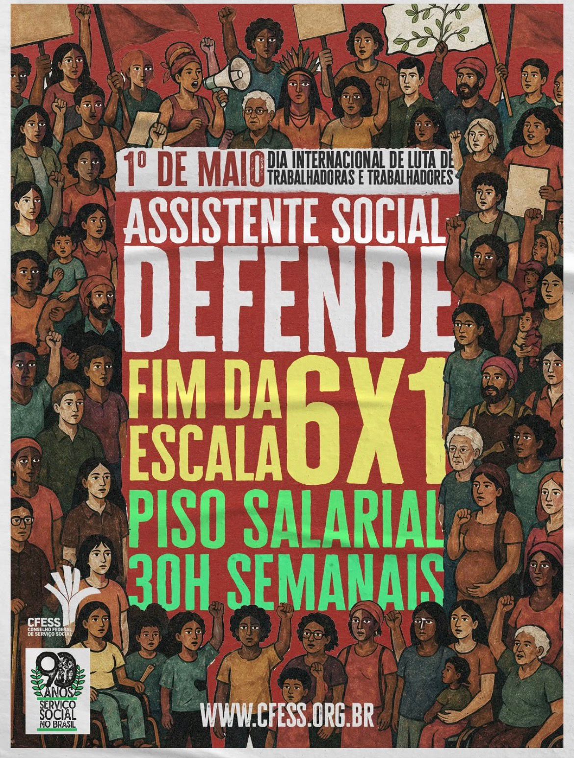 1° de Maio, Dia Internacional de Luta de Trabalhadores e Trabalhadoras: unidade na diversidade!