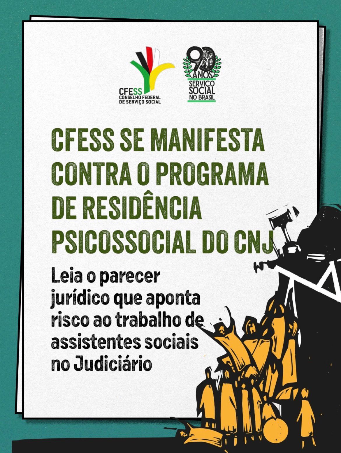 CFESS se manifesta contrário ao Programa de Residência Psicossocial do CNJ