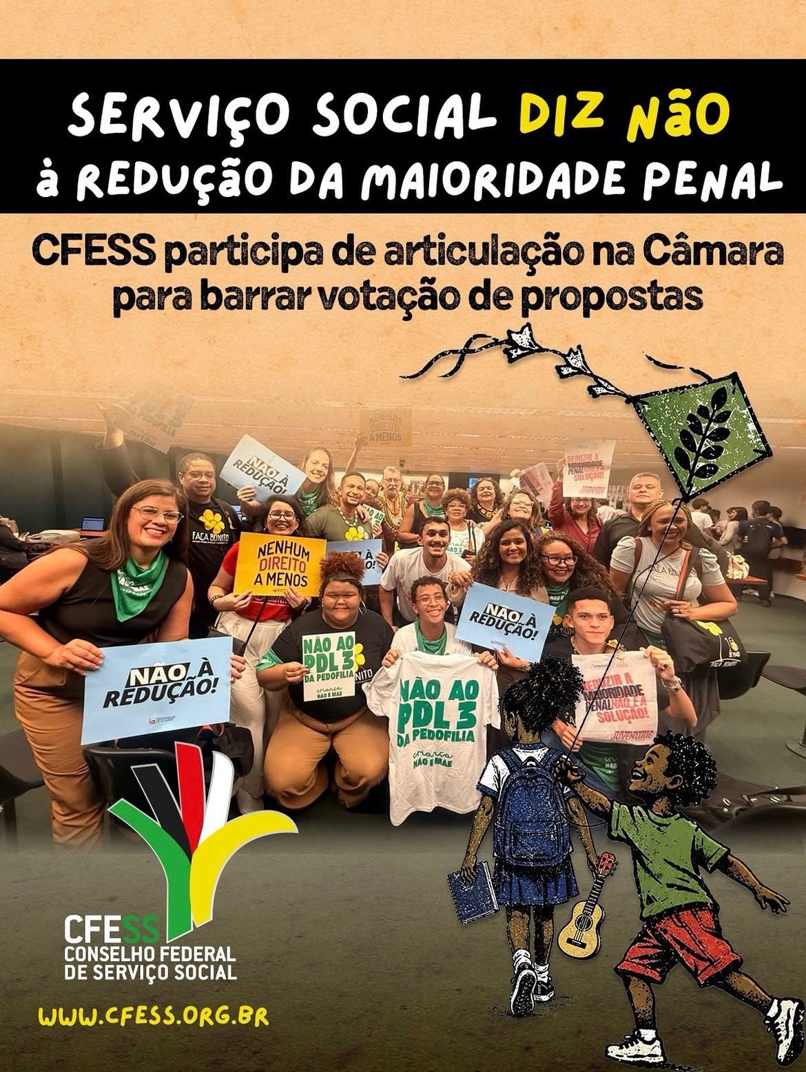 O Serviço Social diz não à redução da maioridade penal