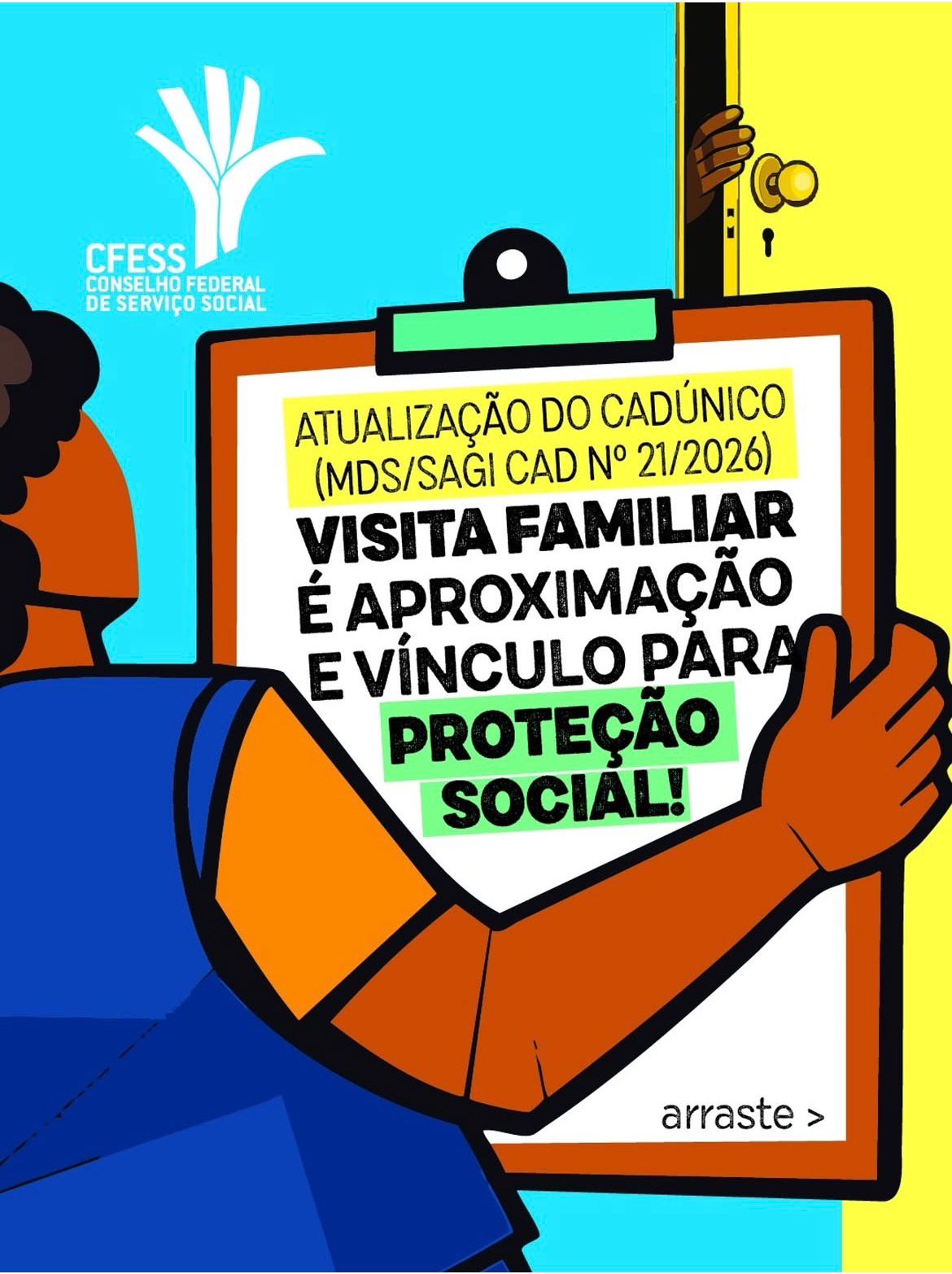 Atualização do CadÚnico: visita familiar é aproximação e vínculo para proteção social!