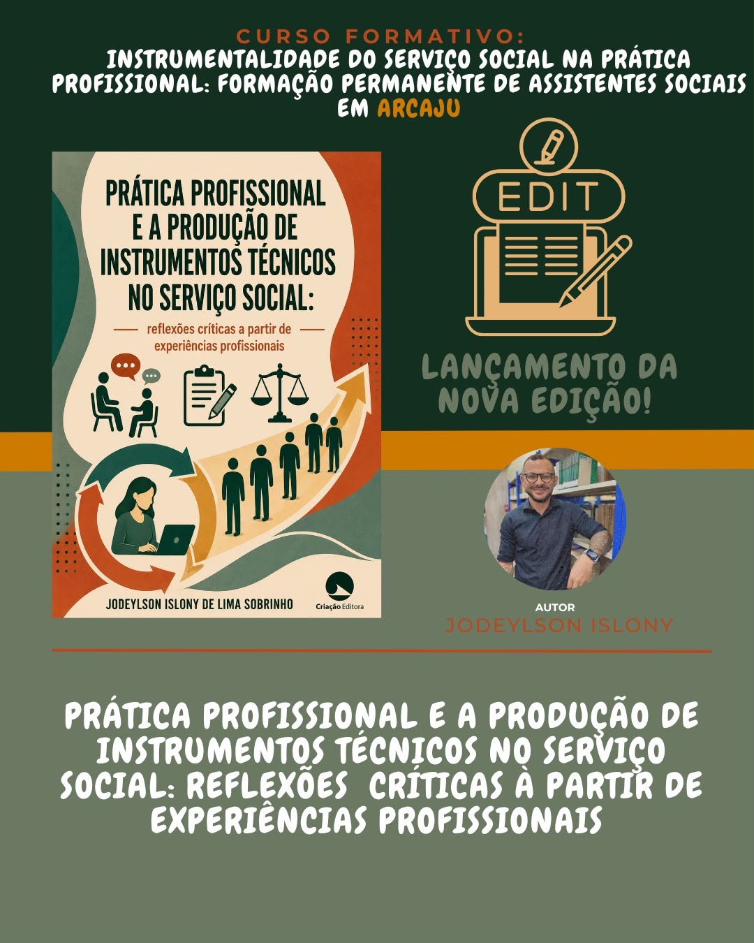 INSCRIÇÕES ABERTAS: MINICURSO EM ARACAJU, LAGARTO E ITABAIANA
