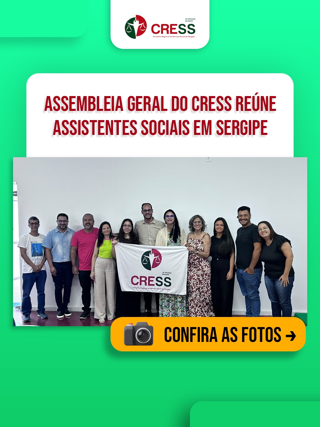 Assembleia Geral do CRESS reúne assistentes sociais em Sergipe