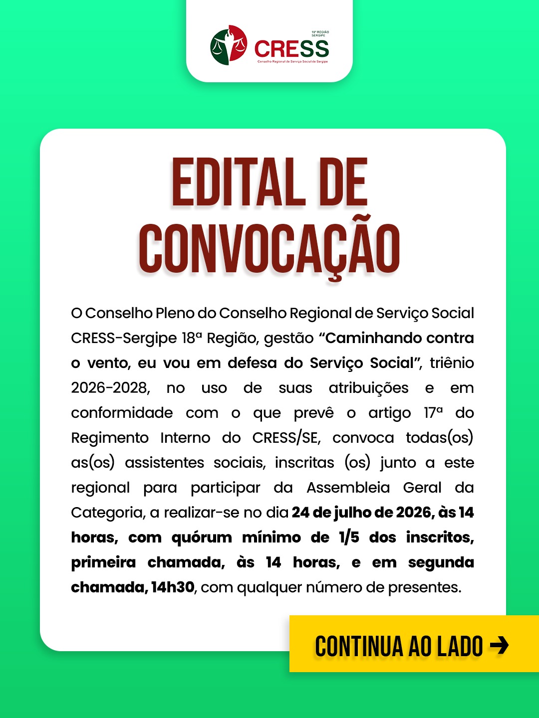 Edital de Convocação: Assembleia Geral