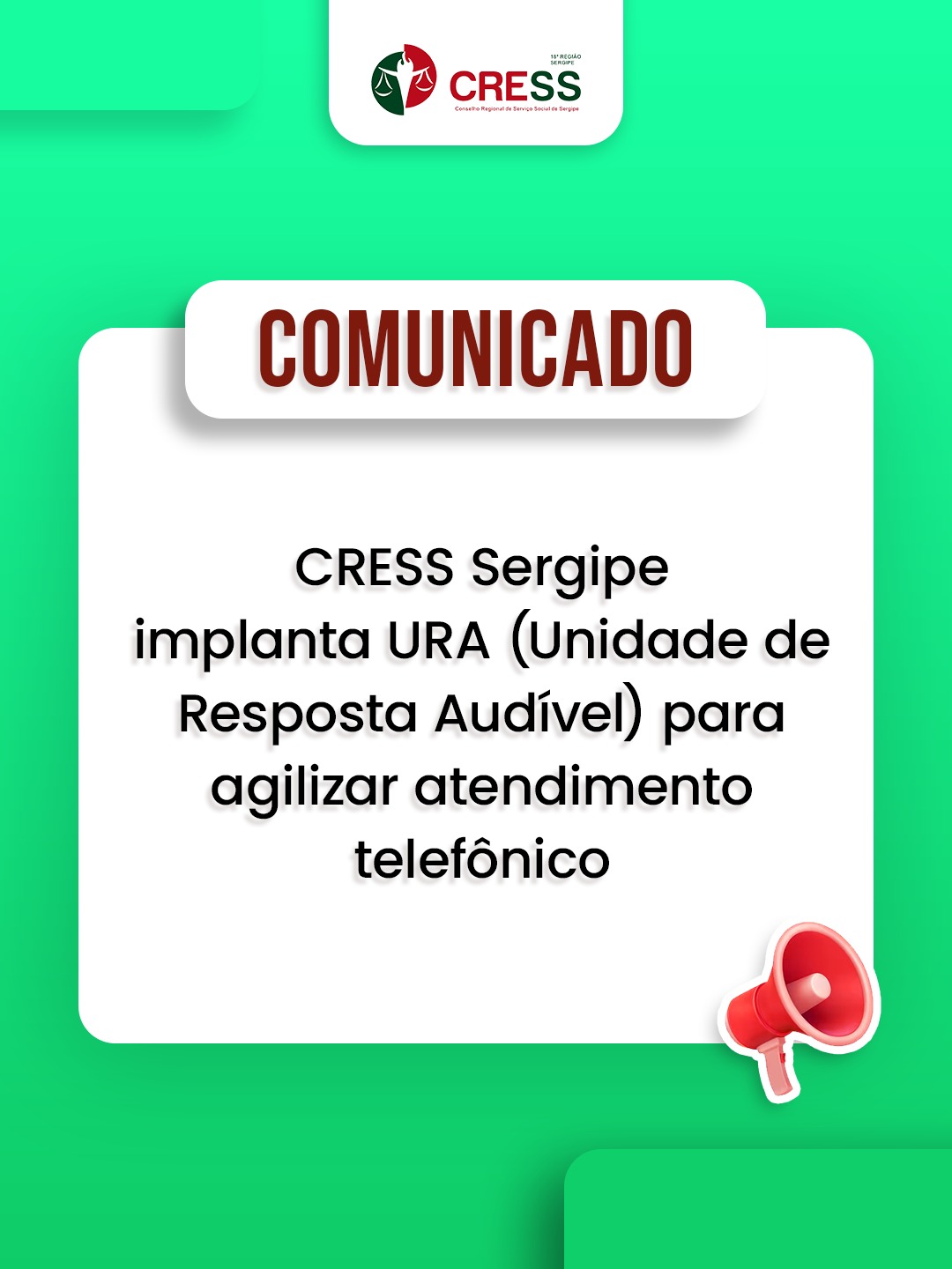 CRESS Sergipe implanta URA para agilizar atendimento telefônico