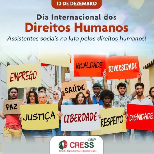 Dia Internacional dos Direitos Humanos – Serviço social defende os direitos humanos