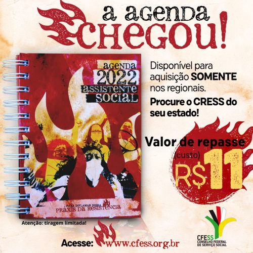 Chegou a Agenda 2022 Assistente Social! Adquira nos CRESS!