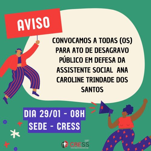 CRESS-SE realiza Ato de Desagravo Público em defesa de assistente social