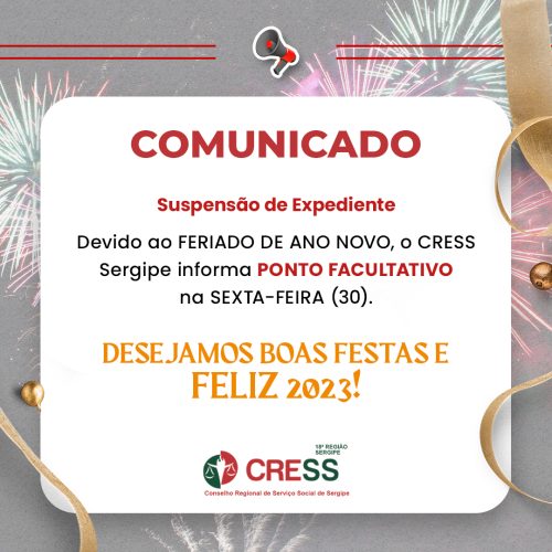 Comunicado – Suspensão de Expediente
