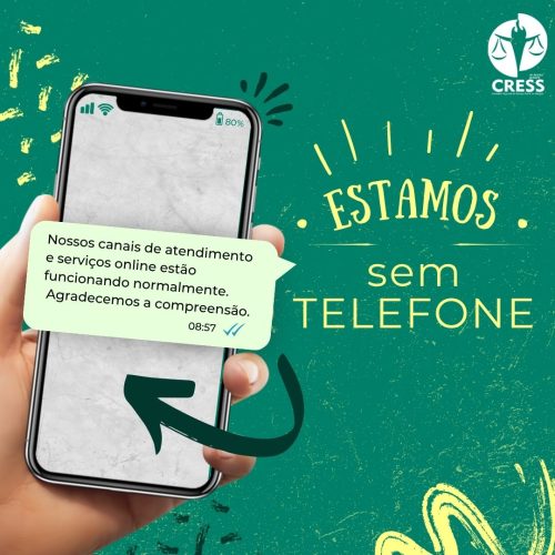 COMUNICADO: telefone fixo está indisponível