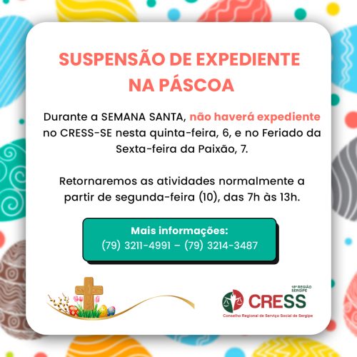 COMUNICADO – SUSPENSÃO DE EXPEDIENTE
