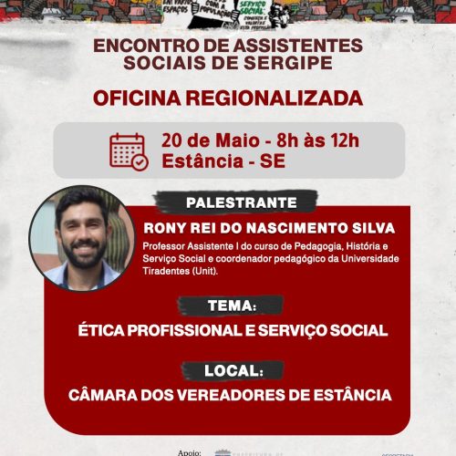 Interiorização do CRESS-SE: Primeira oficina regionalizada acontece nesta sexta (20) em Estância