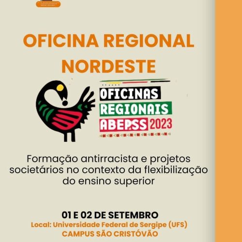 CRESS-SE convida assistentes sociais para Oficina Regional Nordeste da ABEPSS