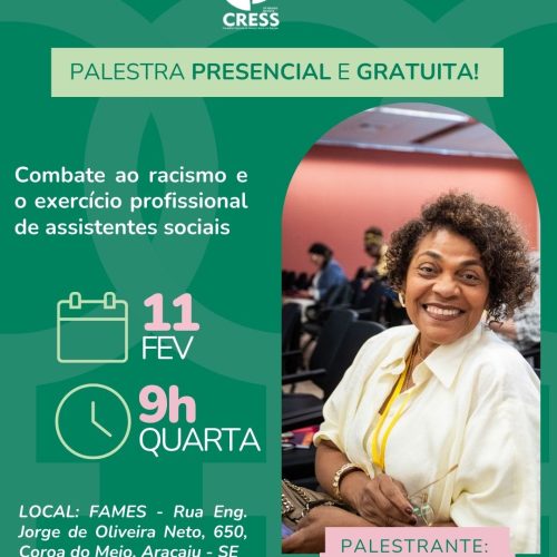 CRESS Sergipe promove palestra com Zelma Madeira