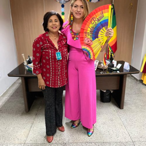 Presidenta do CRESS, Dora Rosa Horlacher se reúne com a deputada estadual, Linda Brasil