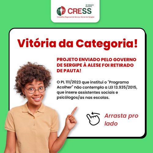 CRESS-SE dialoga com deputados e solicita cumprimento da LEI 13.935 em PL enviado pelo Governo à Alese