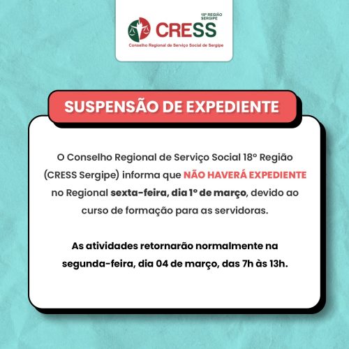 SUSPENSÃO DE EXPEDIENTE