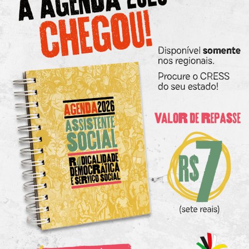 A Agenda Assistente Social 2026 chegou!