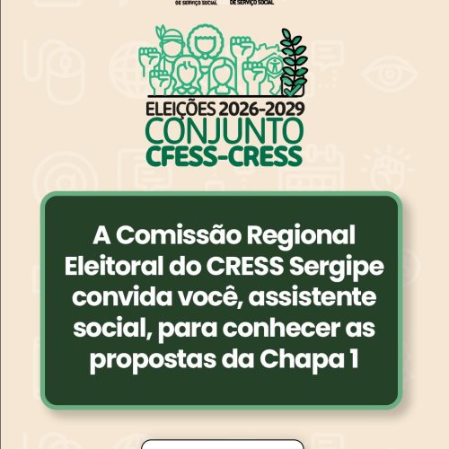 Conheça a Chapa 1: Eleições CFESS-CRESS 2026-2029