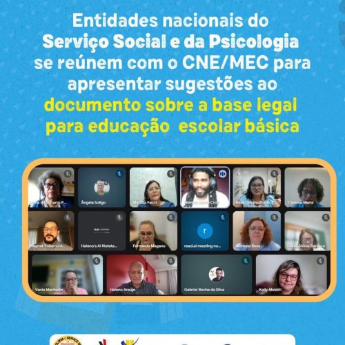 CFESS participa de reunião com o Conselho Nacional de Educação, em defesa da Lei 13.935/19